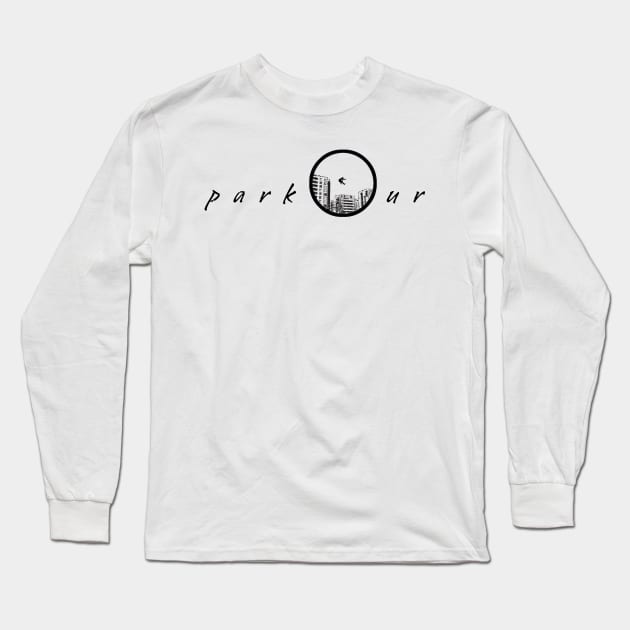 Parkour City Long Sleeve T-Shirt by Kelimok